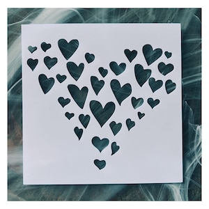 Reusable Heart Stencil: Mylar DIY Craft Stencil
