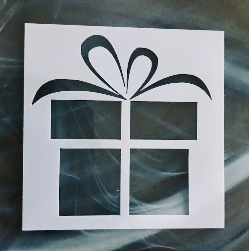 Present Stencil Reusable Gift Stencil Christmas Gift Stencil - Etsy