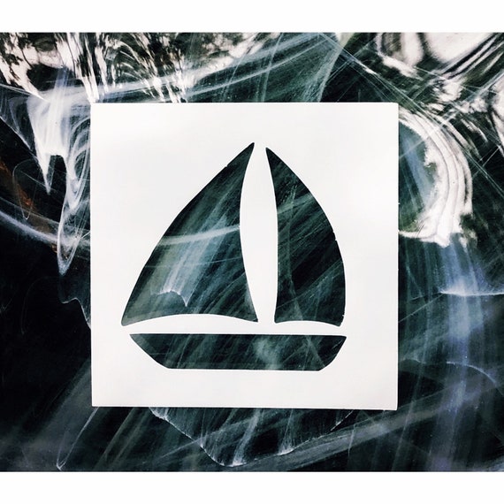 Sailboat Stencil Boat Stencil Ship Stencil Nautical Etsy