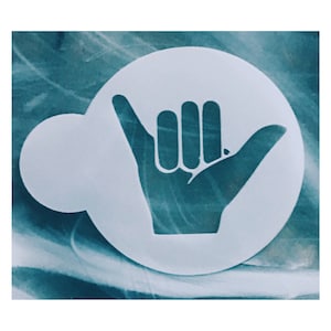 Shaka Cookie Stencil, Shaka Reusable Template, Shaka Stencil, Hang Loose Cookie Stencil, Hang Loose Cake Stencil, Shaka Craft Stencil