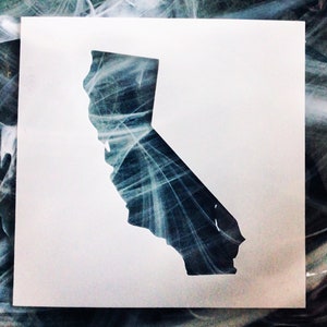 California Stencil, Reusable California Stencil, State Stencil, Sign Making Stencil, Home Decor Stencil, Stencil For Crafts