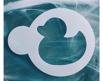 Rubber Ducky Cookie Stencil: Reusable Mylar Craft Template