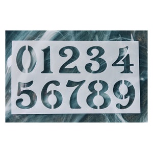 Numbers Stencil, Reusable Curb Numbers Stencil, House Number Stencil, Curb Painting Stencil, Stencil Numbers