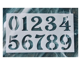 Reusable Number Stencil: Mylar DIY Craft Stencil