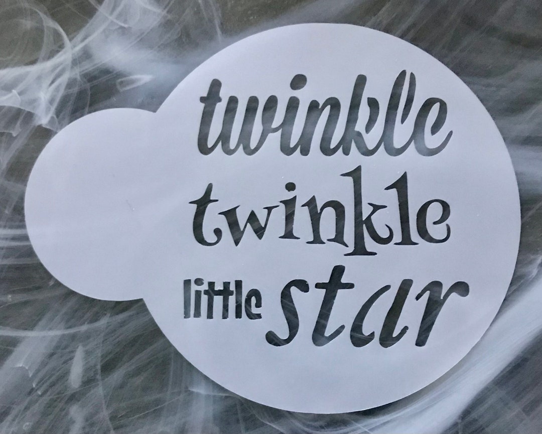 Twinkle Twinkle Little Star Cookie Stencil Reusable Twinkle - Etsy