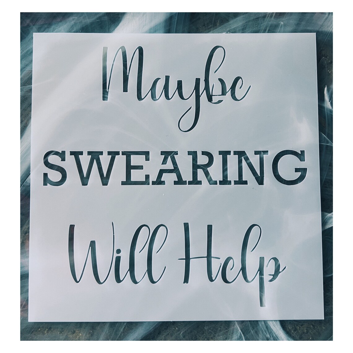 Stencil Reusable Swearing Stencil Funny Word Art Stencil - Etsy