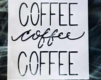 Perk up Coffee Love Word Art Stencil Select Size - Etsy