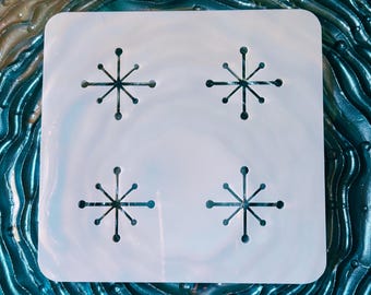 Sparkle Cookie Stencil – Reusable Mylar Snowflake Stencil for Cookies, Royal Icing, Airbrush & Stencil Genie