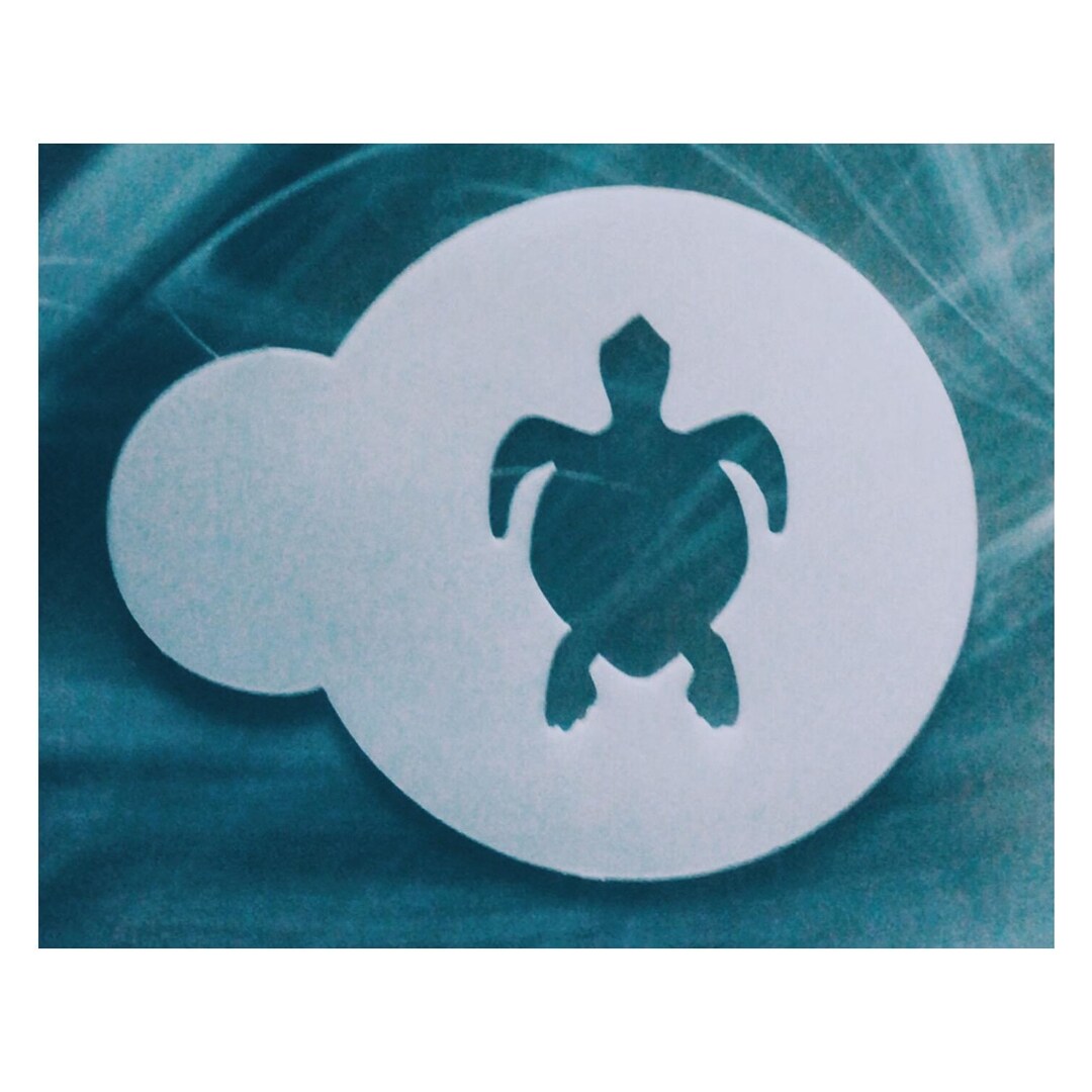 Sea Turtle Cookie Stencil | Reusable Mylar Cookie & Cake Decorating ...