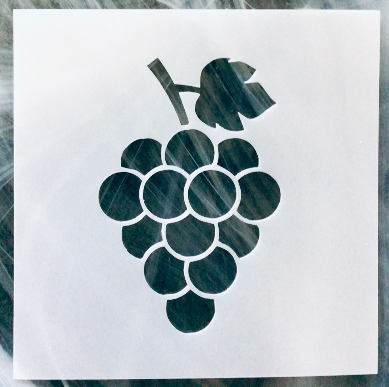 Grape Stencil Reusable Grape Stencil Craft Stencil Large | Etsy