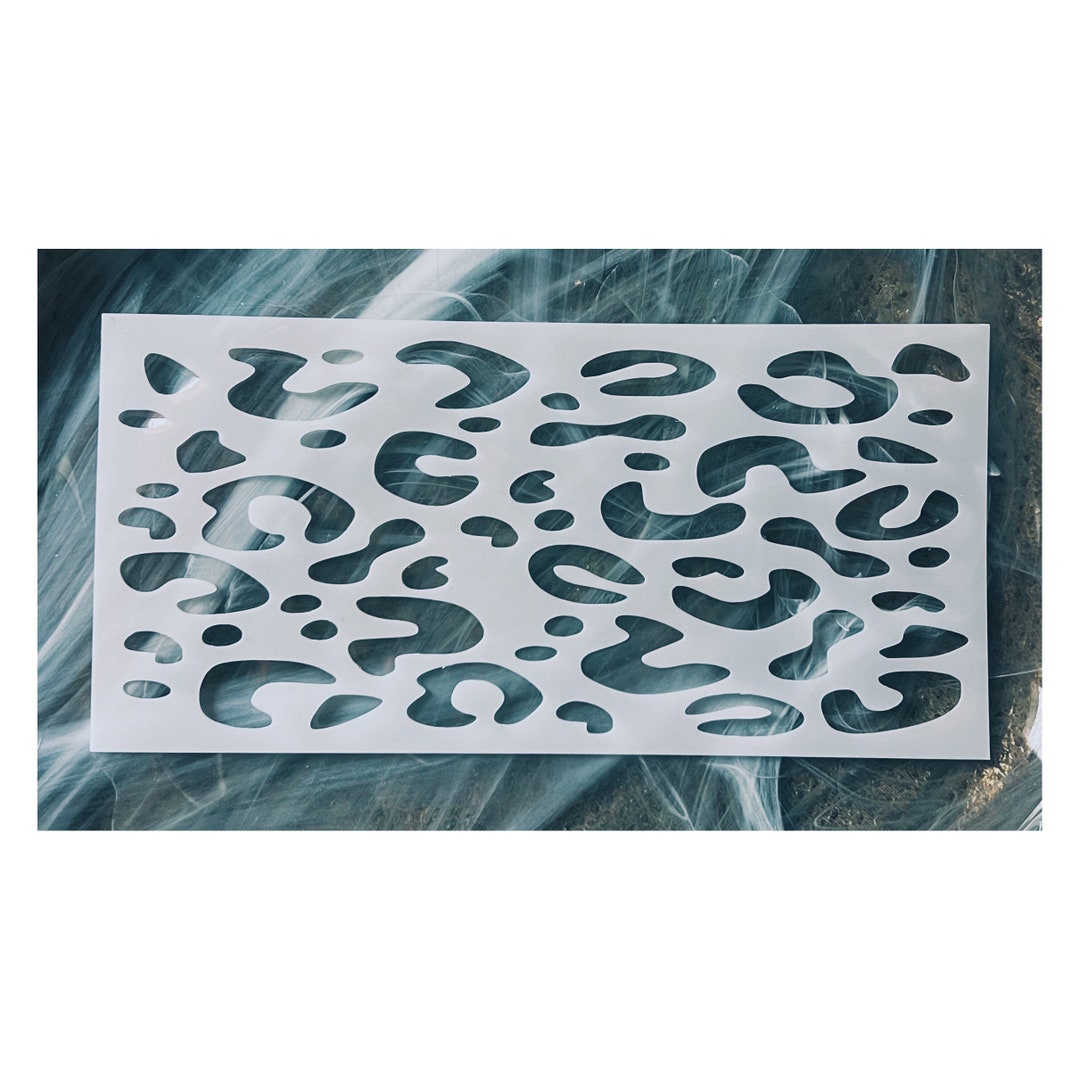 Leopard Print Stencil, Animal Print Stencil, Cheetah Print Stencil