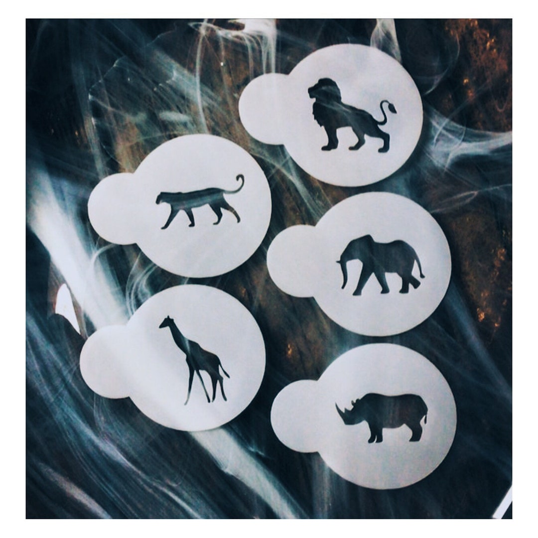 Safari Stencils, Jungle Stencils, Cookie Stencils for Baby Shower