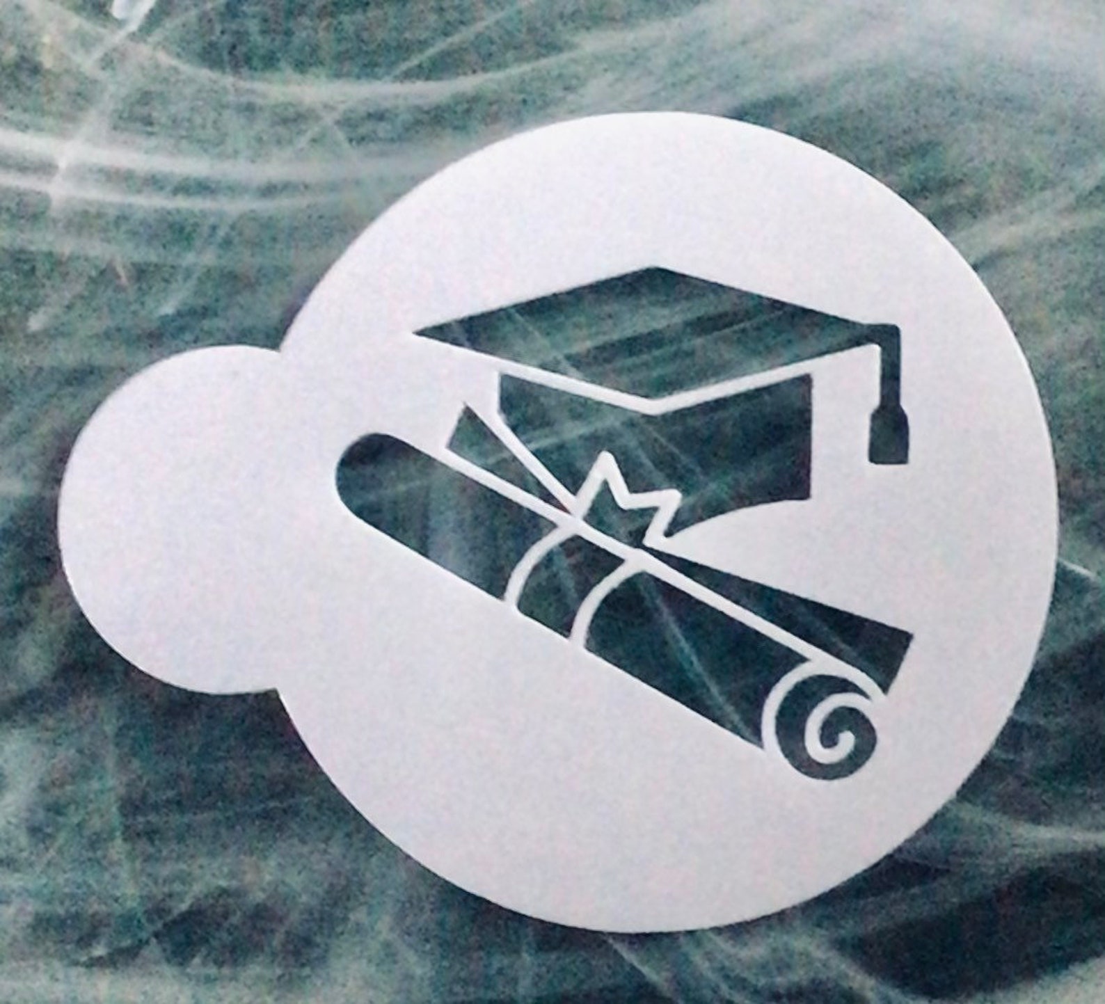 Graduation Cookie Stencil Reusable Graduation Cookie Stencil Etsy