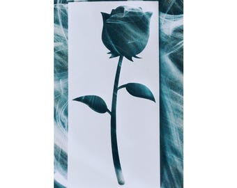 Rose Bud Stencil, Reusable Rose Stencil, Flower Stencil, Flower Bud Stencil