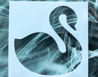 Reusable Swan Stencil | Mylar DIY Craft & Home Decor Stencil | Painting, Wall Art, Wood Signs and Fabric Projects