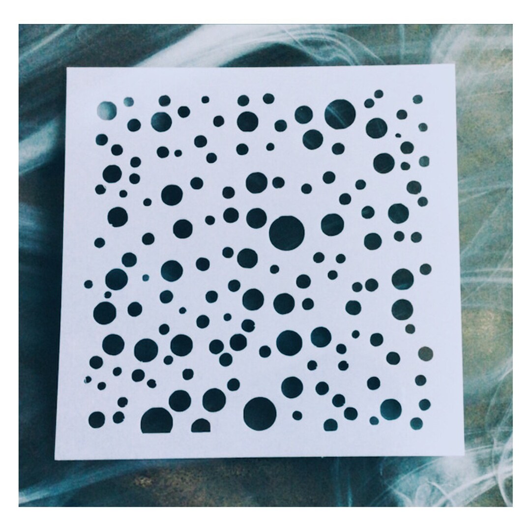 Reusable Stencils, Polka Dot Stencils, Bubbles Stencil, Dots Pattern ...