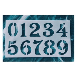 Numbers Stencil, Curb Stencil, Number Stencil For Journal, Reusable Numbers Stencil