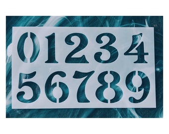 Numbers Stencil, Curb Stencil, Number Stencil For Journal, Reusable Numbers Stencil