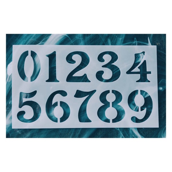 Numbers Stencil, Curb Stencil, Number Stencil For Journal, Reusable Numbers Stencil