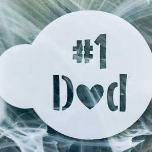 Dad Cookie Stencil, Reusable Macaron Cookie Stencils, Oreo Stencil, Many Sizes, Father’s Day Stencil