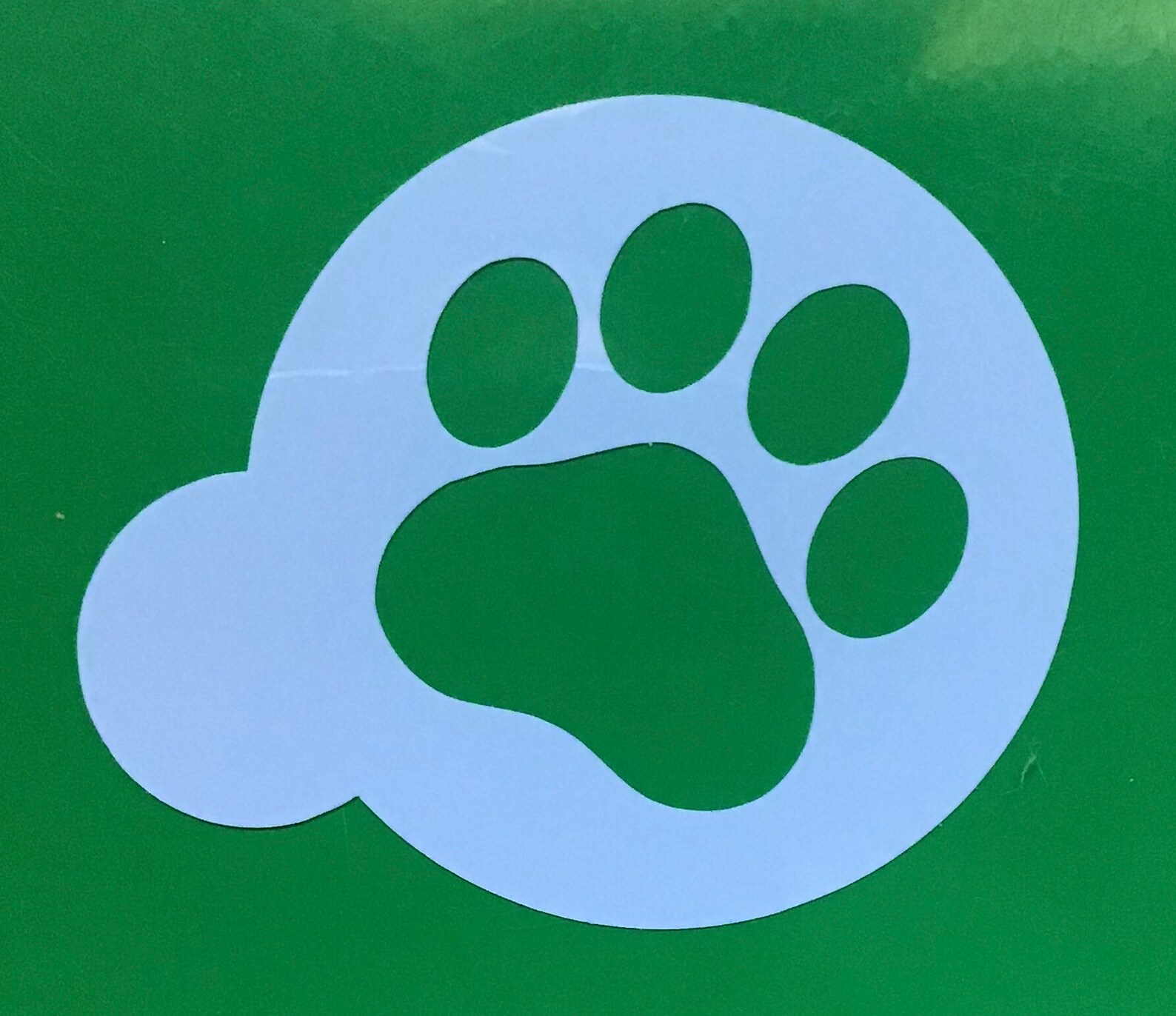 Stencil Paw Print Cookie Stencil Reusable Paw Print Stencil Etsy