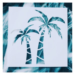 Palm Tree Stencil, Mylar Assorted Sizes, Craft Stencil For Painting, Reusable Palm Tree Stencil