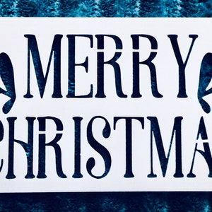 Reusable Merry Christmas Stencil: Holiday DIY Decor