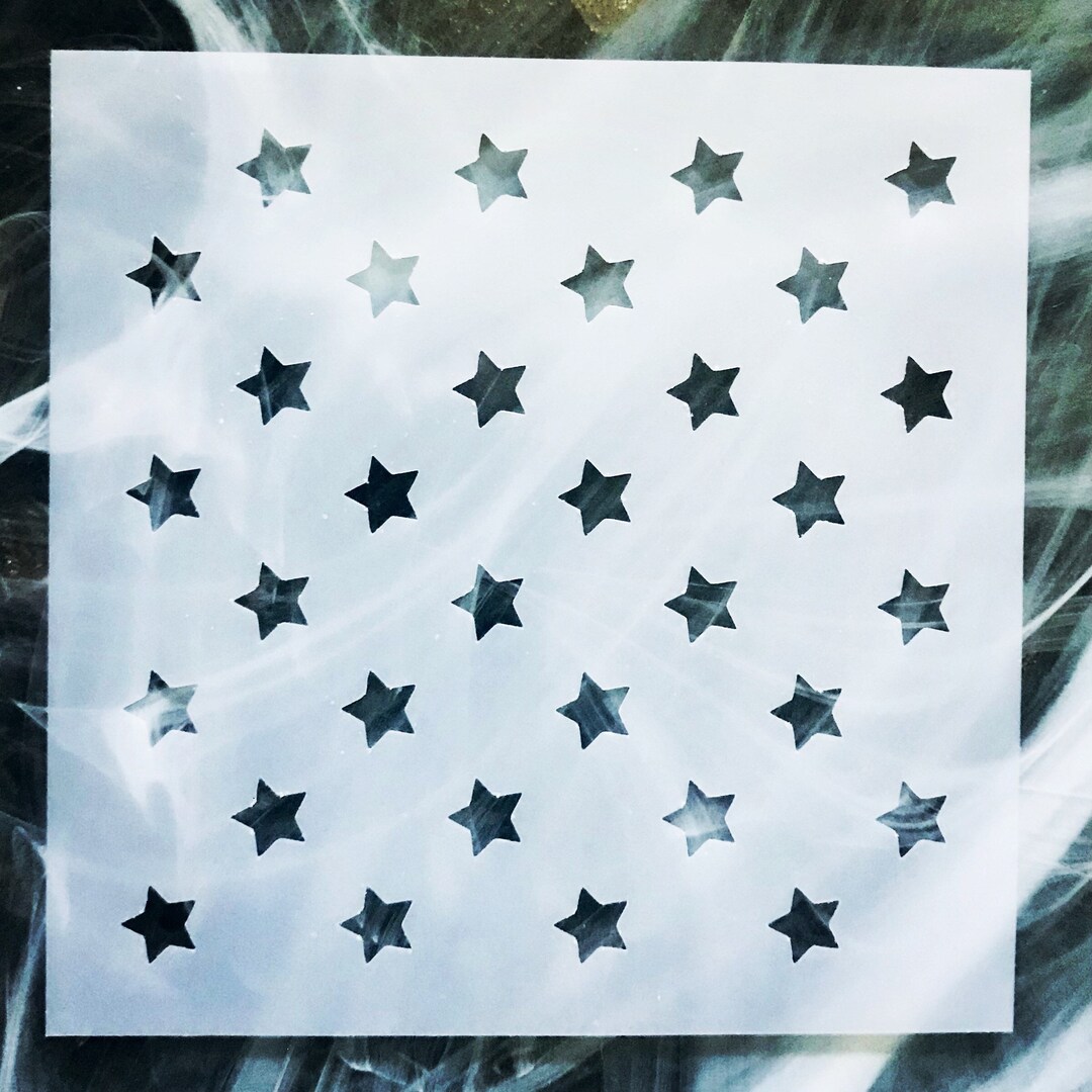 Reusable Stars Pattern Stencil: Mylar DIY Craft Stencil - Etsy