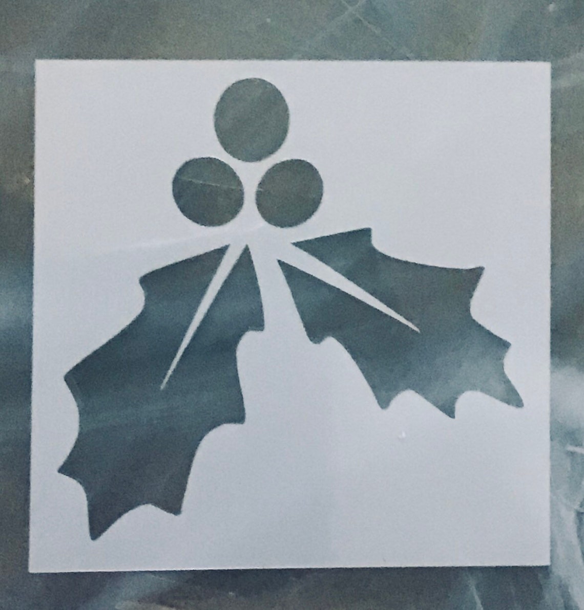 Holly Leaf Stencil Reusable Christmas Stencil Custom | Etsy