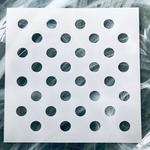 Polka Dots Print Stencil, Reusable Polka Dots Stencil, Dots Pattern ...