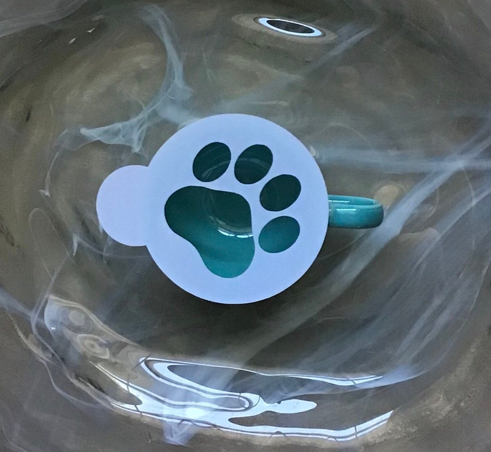 Stencil Paw Print Cookie Stencil Reusable Paw Print Stencil Etsy