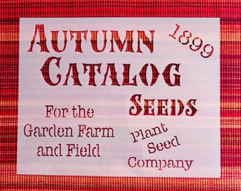 The Autumn Catalog Stencil For Lexi Grenzer’s Art Class