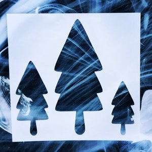 Stencil, Tree Stencil, Reusable Christmas Tree Stencil, Christmas Stencil, Trees For Painting, Home Decor Stencil