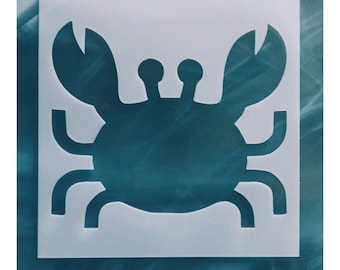 Crab Stencil, Reusable Crab Stencil, Crab Template