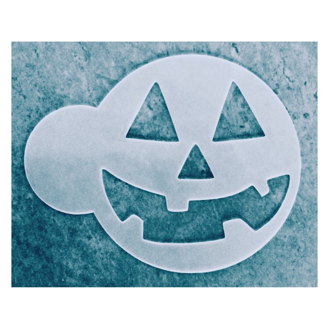 Halloween Cookie Stencil, Pumpkin Face Cookie Stencil, Reusable Jack O