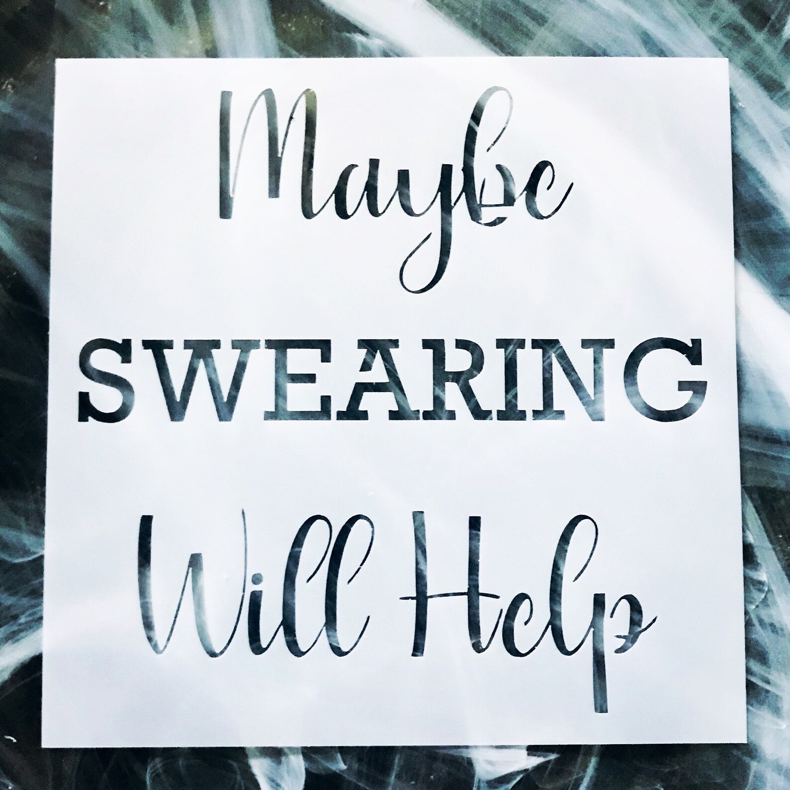 Stencil Reusable Swearing Stencil Funny Word Art Stencil - Etsy