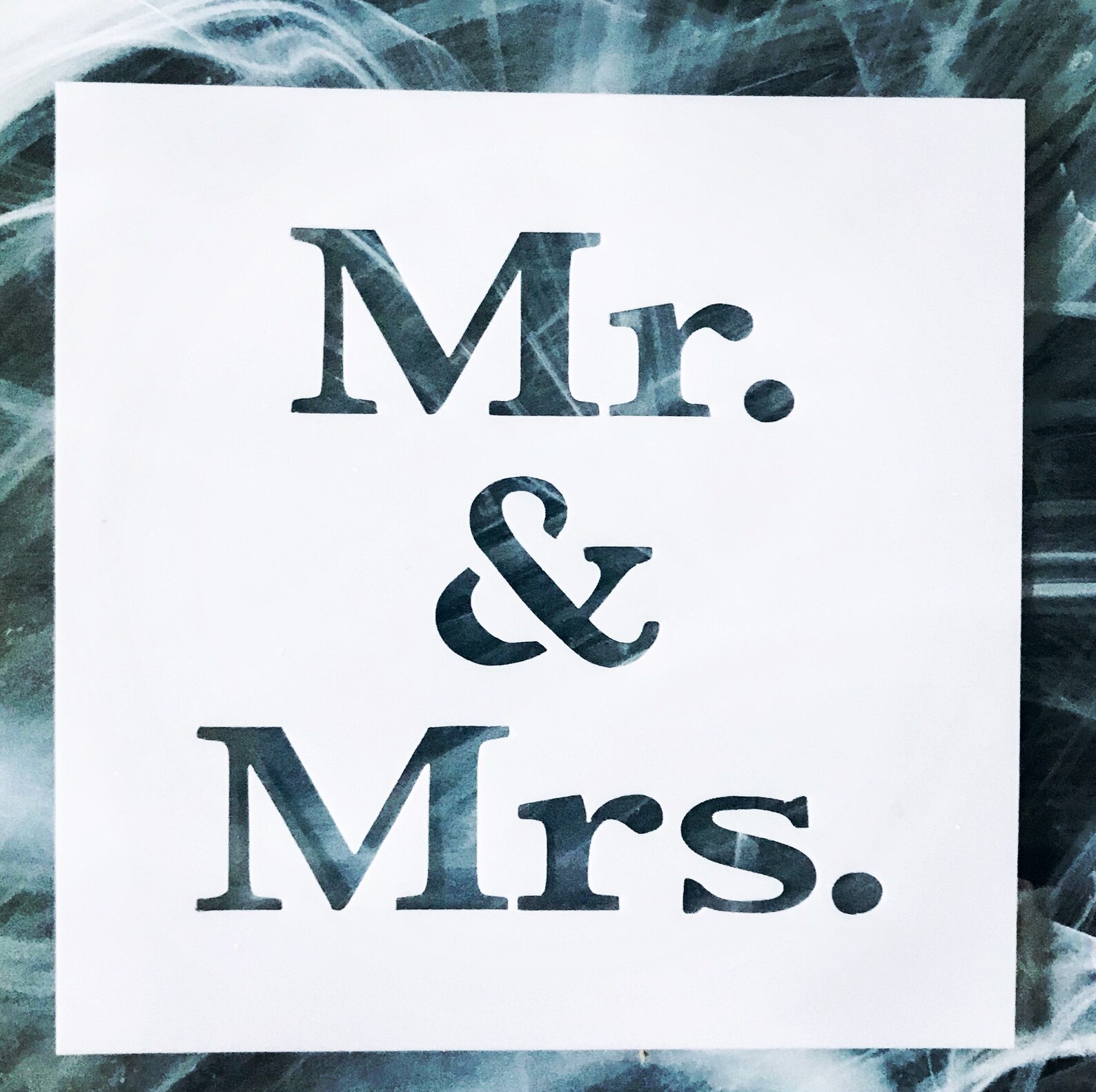 Reusable Mr. and Mrs. Stencil Wedding Stencils Home Decor | Etsy