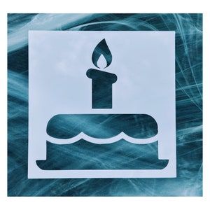 Reusable Birthday Cake Stencil: Mylar DIY Decor