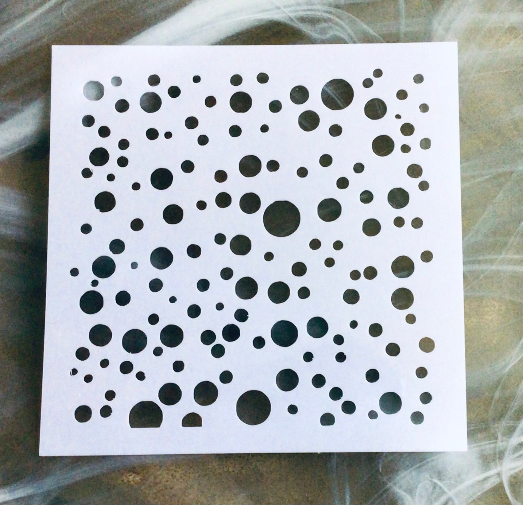 Reusable Stencils Polka Dot Stencils Bubbles Stencil Dots Etsy