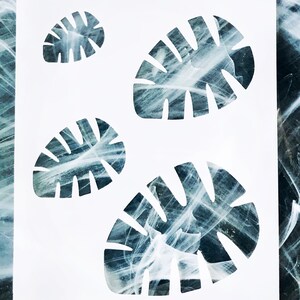 Reusable Palm Leaf Stencil Sheet: DIY Craft Stencil (8.5” x 11”)