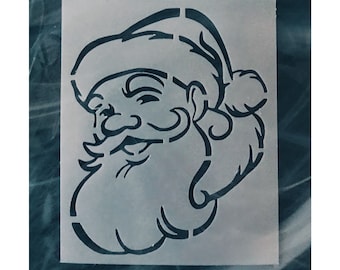 Santa Claus Stencil A4 A3 Size 190 Micron Mylar Reusable Flexible Decor ...