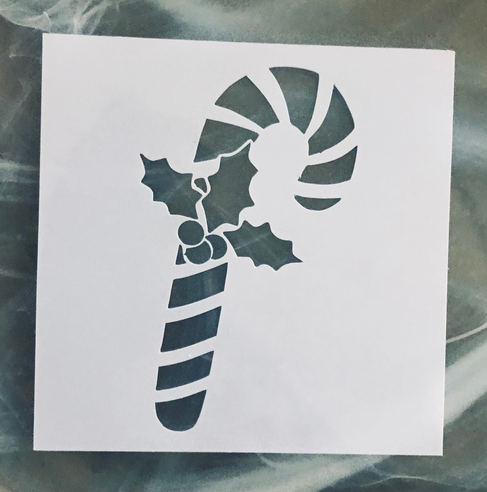 Candy Cane Stencil Reusable Christmas Stencil Custom - Etsy