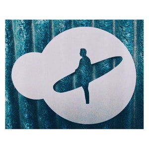 Surfer Cookie Stencil