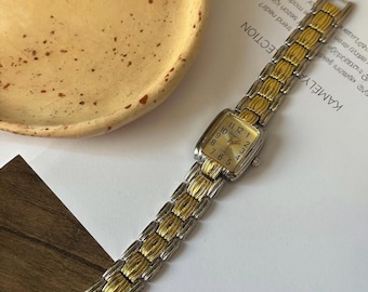 Luxury Gold Women's Bracelet Watch -Elegant Dress Wristwatch for Ladies -Minimalist Quartz Jewelry Watch - High-End Anniversary Gift for Her