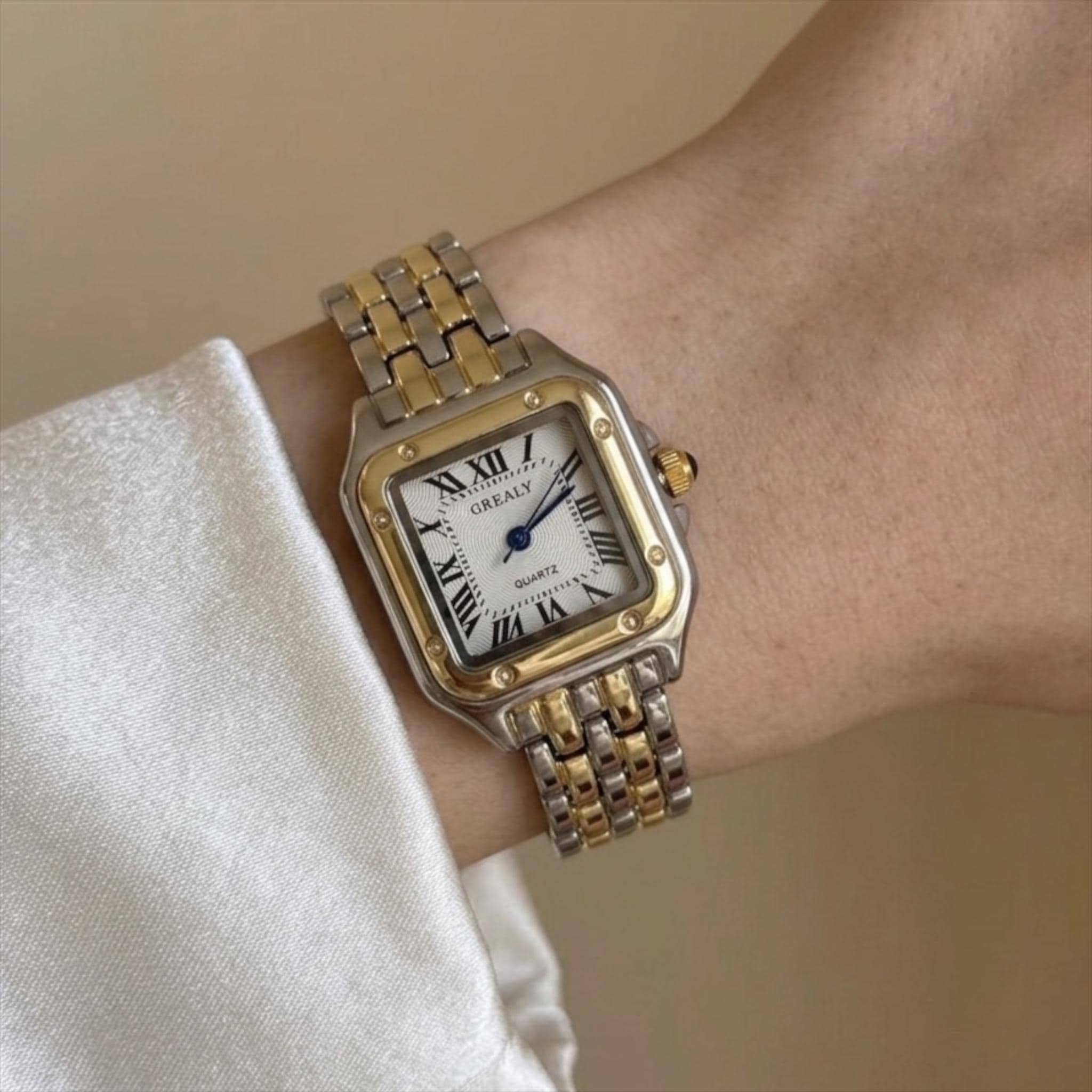 Square gold watch - Etsy 日本