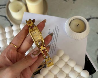 Gold Luxury Women's Watch - Stainless Steel Strap Bracelet Watch for Ladies, Elegant Waterproof Wristwatch, Minimalist Jewelry Gift for Her