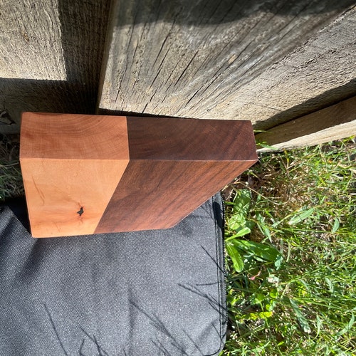 Beautiful walnut/dogwood cutting board large 1&3/8x15.25x19.75 plus matching small shops cutting board 1.25x6.25x9