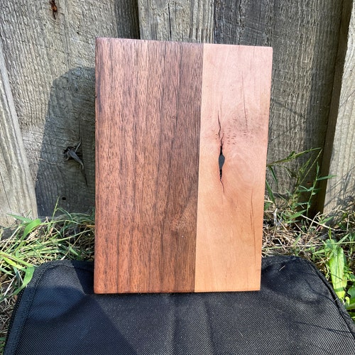 Beautiful walnut/dogwood cutting board large 1&3/8x15.25x19.75 plus matching small shops cutting board 1.25x6.25x9