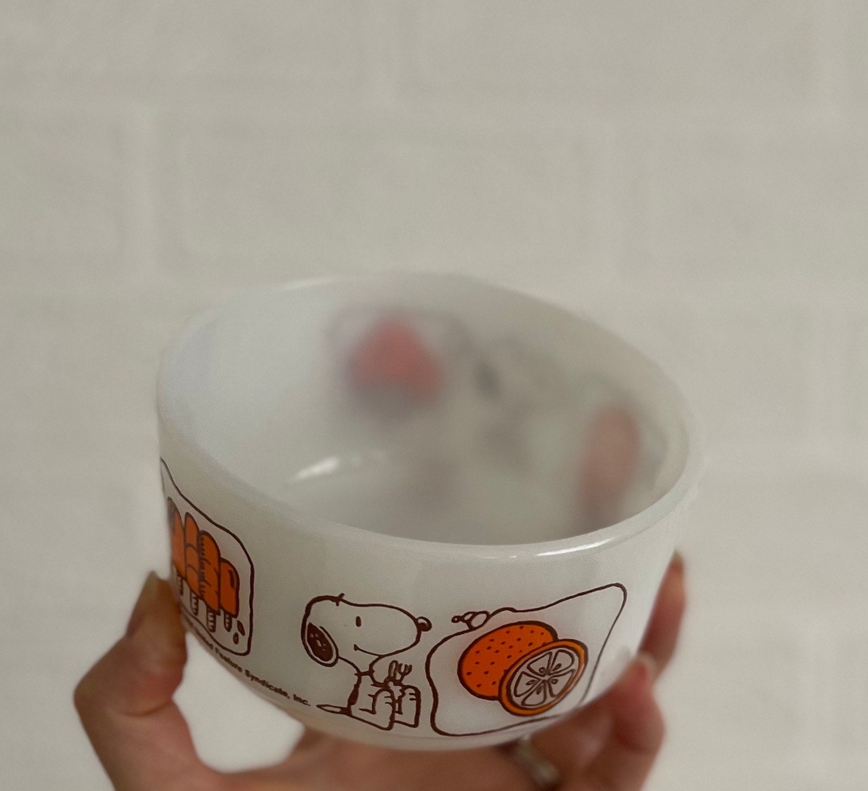 激レア 入手困難 Fire-King x Snoopy w/ LOVE BALLOONS Vintage 60s ...