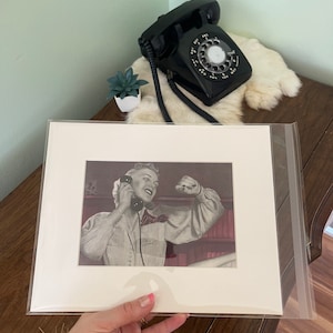 VINTAGE ILLUSTRATION - Authentic Original Midcentury Magazine Print - “Telephone Time” - Matted - #1616